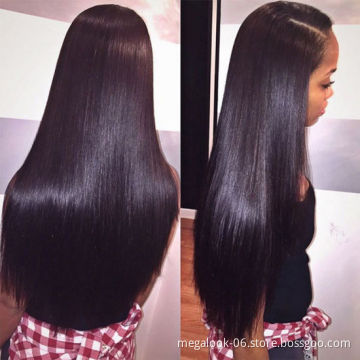 Wholesale Indian Unprocessed Raw Remy Lace Frontal Wig, Virgin Cuticle Aligned Peruvian Human Hair Front Lace Front Wigs